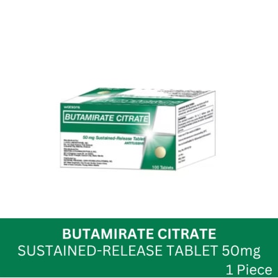 WATSONS GENERICS - WATSONS Butamirate Citrate Sustained-Release Tablet Antitussive 50mg (Sold Per Piece)