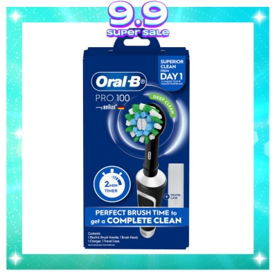ORAL B Pro 100 Cross Action + FREE Travel Case