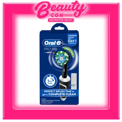 ORAL B Pro 100 Cross Action + FREE Travel Case