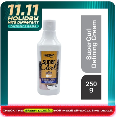 HAIR TREATS Supercurl With Keratin Defining Cream 250g image