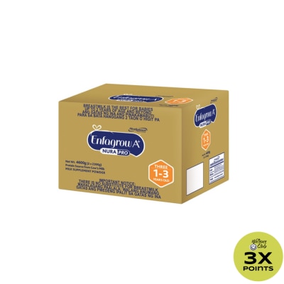 ENFAGROW THREE  ENFAGROW A+ Three Nurapro Milk Supplement Powder for 1-3 Years Old 4.6kg.