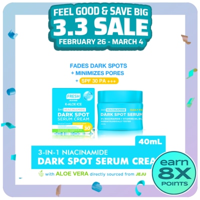 FRESH FRESH Skinlab Jeju Aloe Ice 3 in 1 Niacinamide Dark Spot Serum Cream SPF 30 40ml