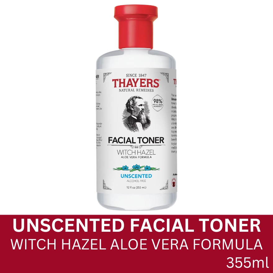 Witch Hazel Alcohol Free Unscented Facial Toner - 355 ML