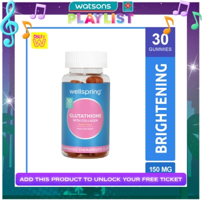 WELLSPRING WELLSPRING Glutathione With Collagen Peach Flavor Gummies 30s