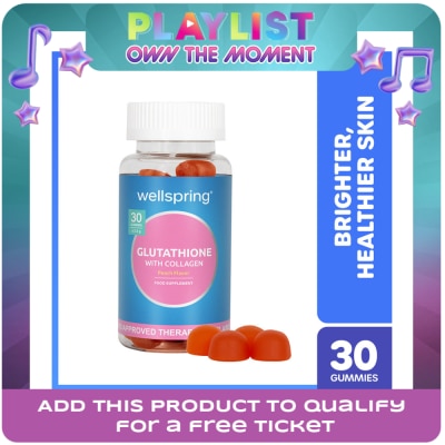 WELLSPRING - WELLSPRING Glutathione With Collagen Peach Flavor Gummies 30s