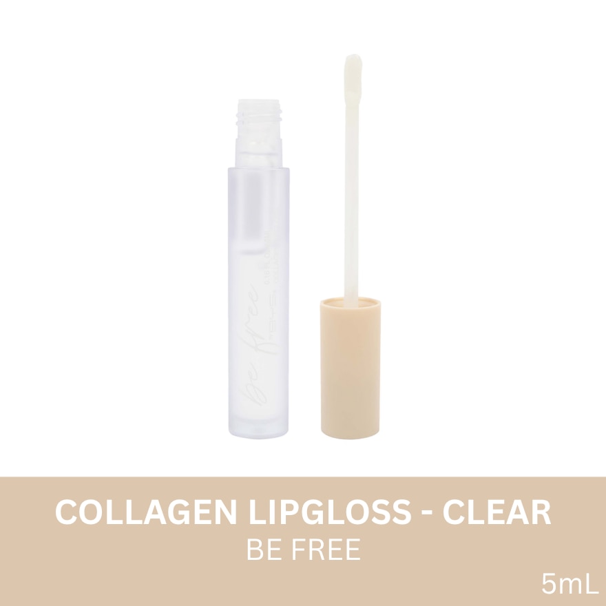 BE FREE by BYS Collagen Lipgloss Clear 5ML