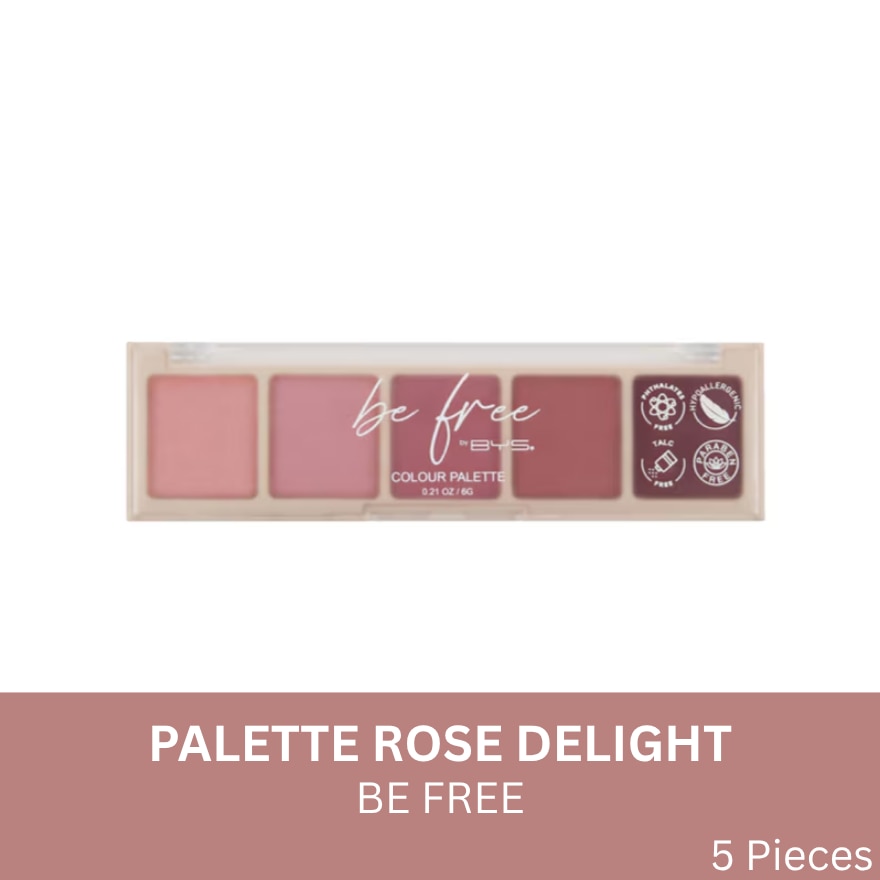 BE FREE by BYS 5pc Palette Rose Delight