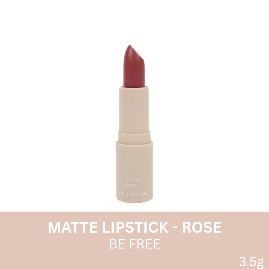 BE FREE by BYS Matte Lipstick - Rose 3.5G