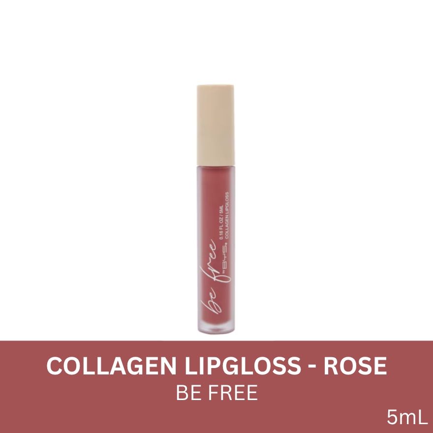 BE FREE by BYS Collagen Lipgloss Rose 5ML