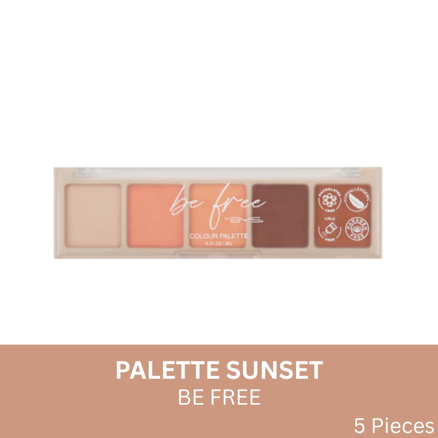 BE FREE by BYS 5pc Palette Sunset