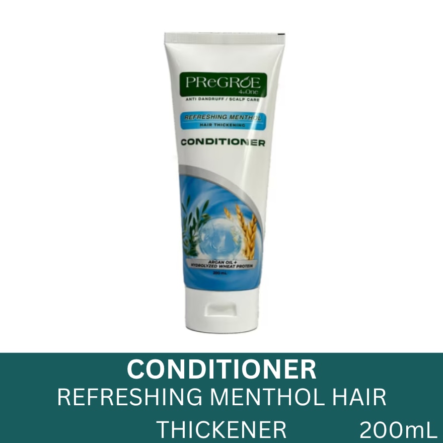 Pregroe Menthol 4in1 Hair Tickening and Anti-dandruff Conditioner 200ml