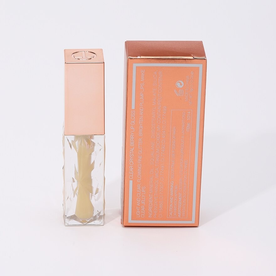 OTWOO Clear Crystal Berry Lip Gloss 01 Melon Blancmange