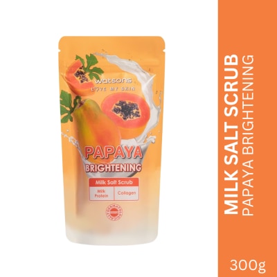 WATSONS WATSONS Brightening Milk Collagen And Papaya Milk Salt Scrub 300g