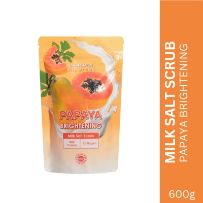 WATSONS WATSONS Brightening Milk Collagen And Papaya Milk Salt Scrub 600g
