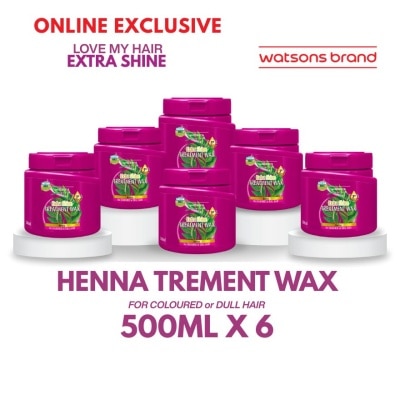 WATSONS - WATSONS Love My Hair Extra Shine Henna Treatment Wax 6s 500ml