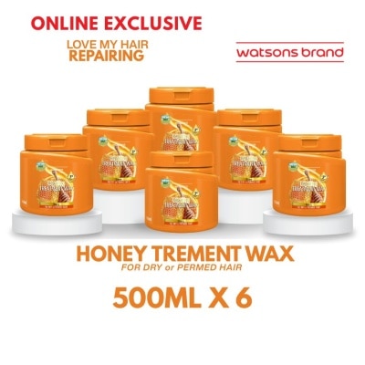 WATSONS - WATSONS Love My Hair Repairing Honey Treatment Wax 6s 500ml