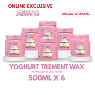 WATSONS - WATSONS Love My Hair Smoothing Yoghurt Treatment Wax 6s 500ml
