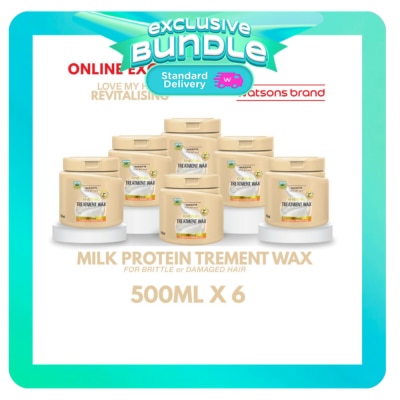 WATSONS - WATSONS Love My Hair Revitalising Milk Protein Treatment Wax 6s 500ml
