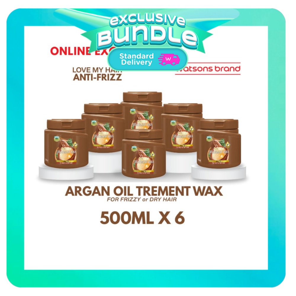 WATSONS Love My Hair Anti-Frizz Argan Oil Treatment Wax 6s 500ml