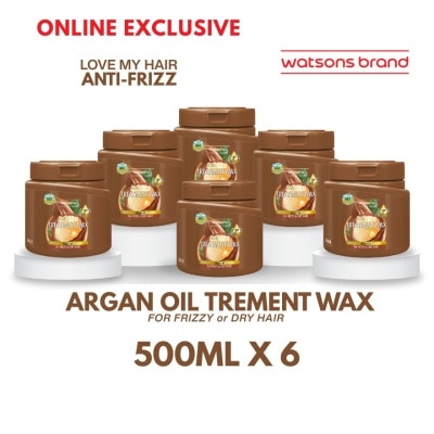 WATSONS - WATSONS Love My Hair Anti-Frizz Argan Oil Treatment Wax 6s 500ml