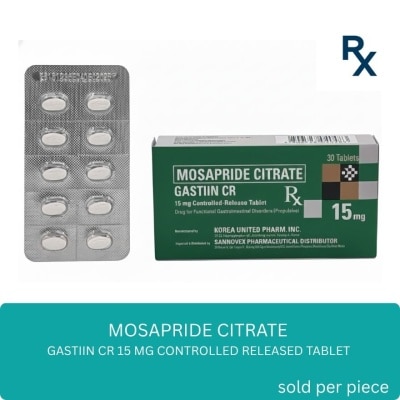 GASTIIN - GASTIIN CR Mosapride Citrate 15mg Sold Per Piece [PRESCRIPTION REQUIRED]