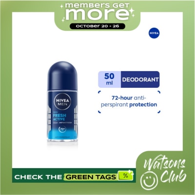 NIVEA NIVEA NIVEA Men Fresh Active Anti Perspirant Deodorant Roll On 50ml image