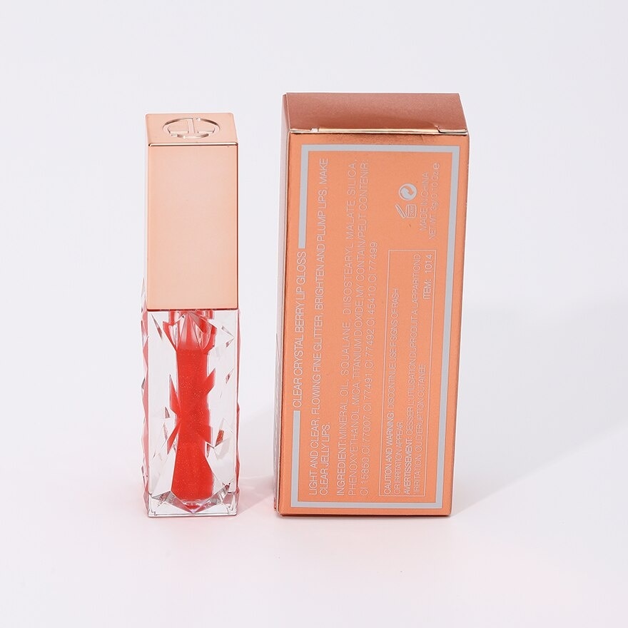 OTWOO Clear Crystal Berry Lip Gloss 04 Chilled Peach