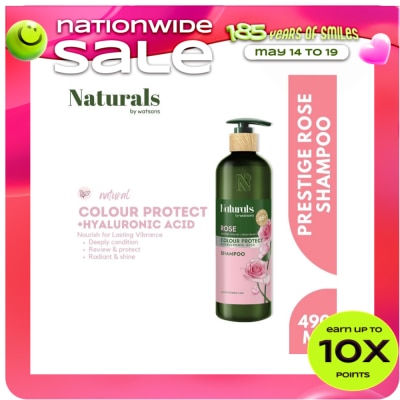NATURALS WS - WATSONS Naturals Prestige Rose Shampoo 490Ml