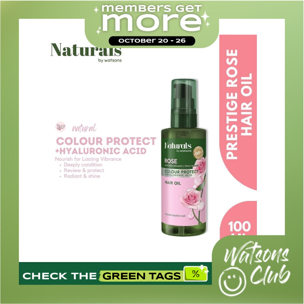 WATSONS Naturals Prestige Rose Hair Oil 100Ml image