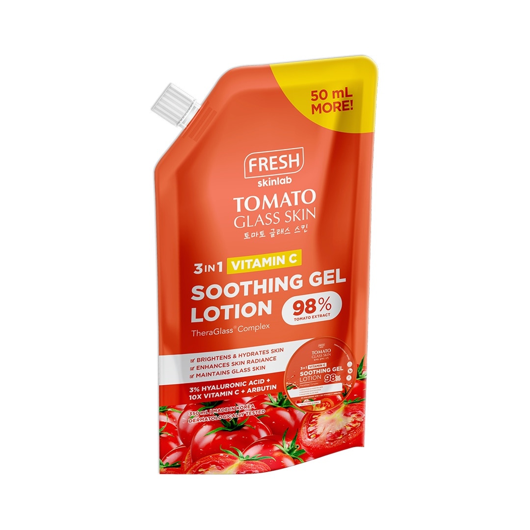 FRESH Skinlab Tomato Glass Skin 3 in 1 Vitamin C Soothing Gel Lotion 350ml