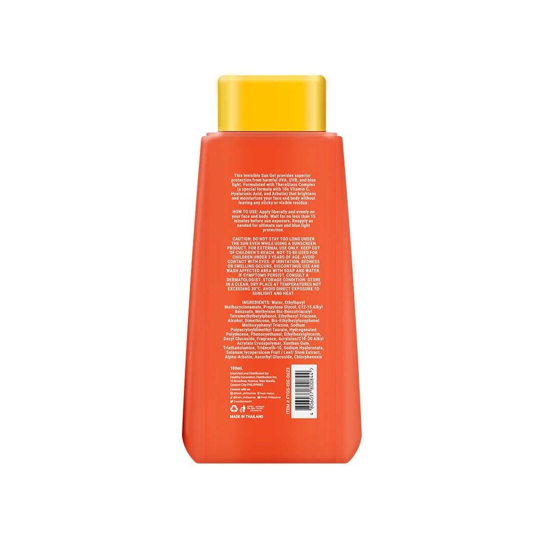 FRESH Skinlab Tomato Glass Skin 3 in 1 Vitamin C Invisible Sun Gel SPF 50 100ml