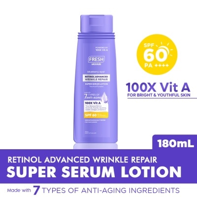 FRESH FRESH Skinlab Blueberry Acai Retinol Advance Wrinkle Repair Super Serum Lotion SPF 60 180ml