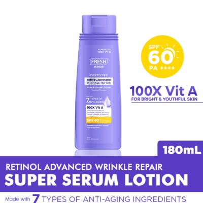 FRESH - FRESH Skinlab Blueberry Acai Retinol Advance Wrinkle Repair Super Serum Lotion SPF 60 180ml
