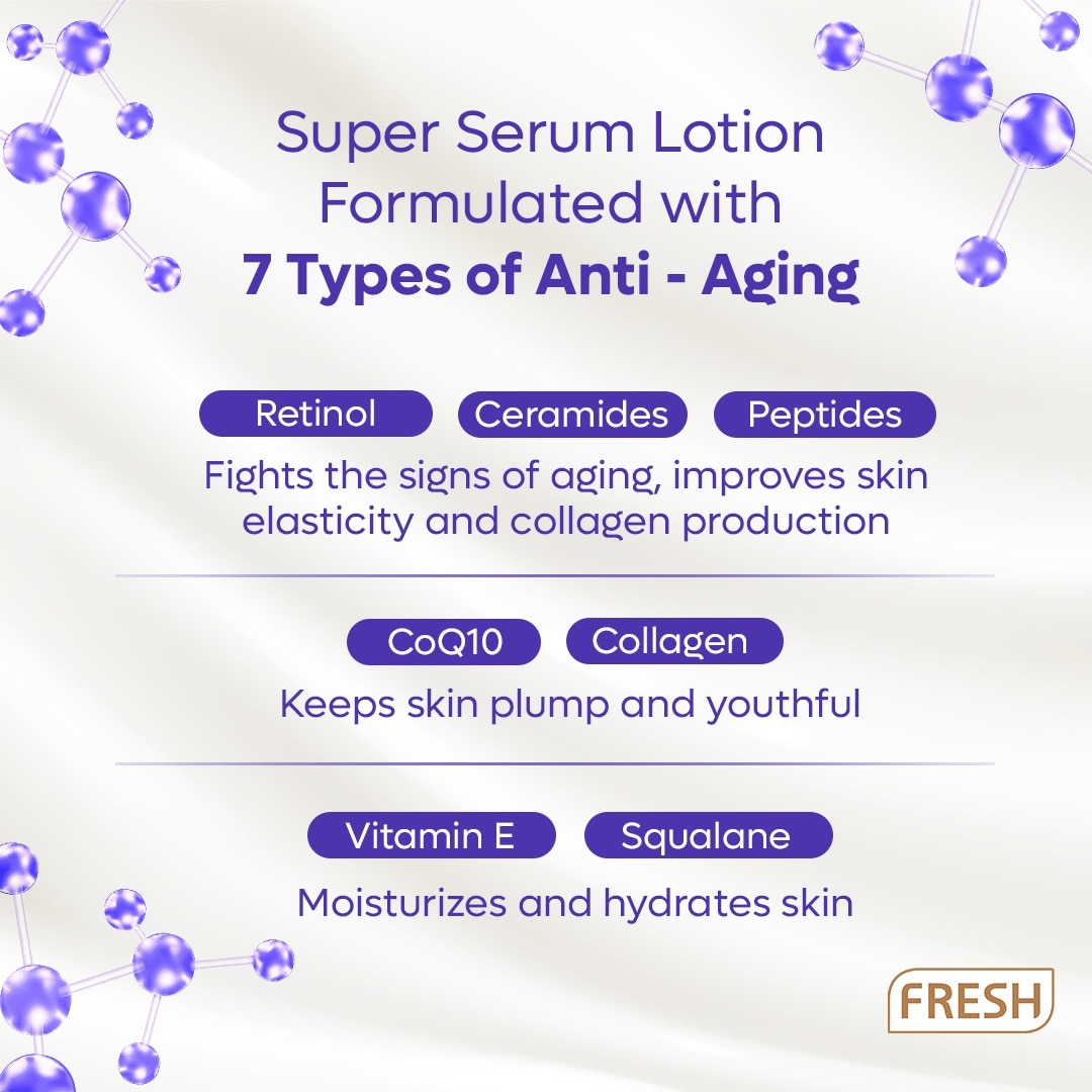 FRESH Skinlab Blueberry Acai Retinol Advance Wrinkle Repair Super Serum Lotion SPF 60 180ml