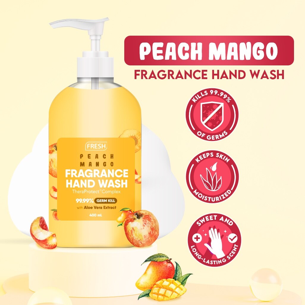 FRESH Peach Mango Fragrance Hand Wash 400ml