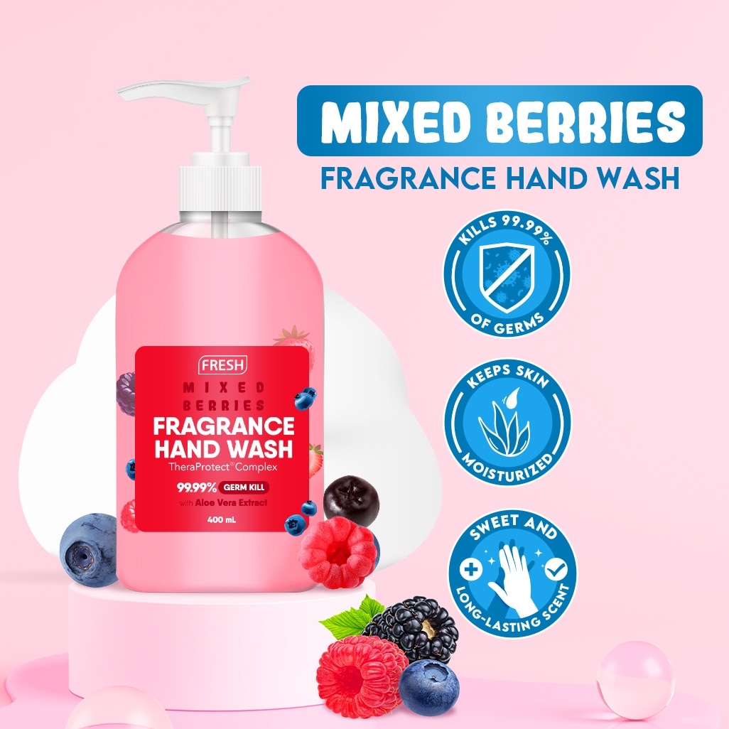 FRESH Mixed Berries Fragrance Hand Wash 400ml