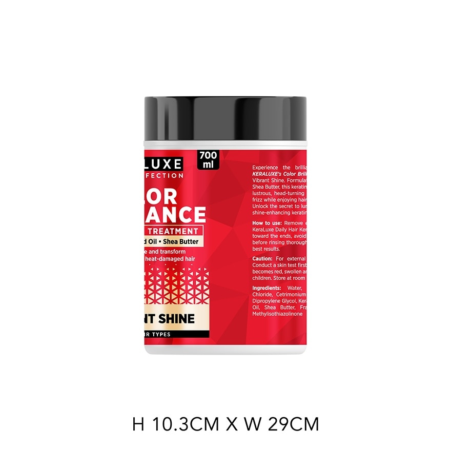 KERA LUXE Salon Perfection Color Brilliance Daily Keratin Treatment Vibrant Shine 700ml