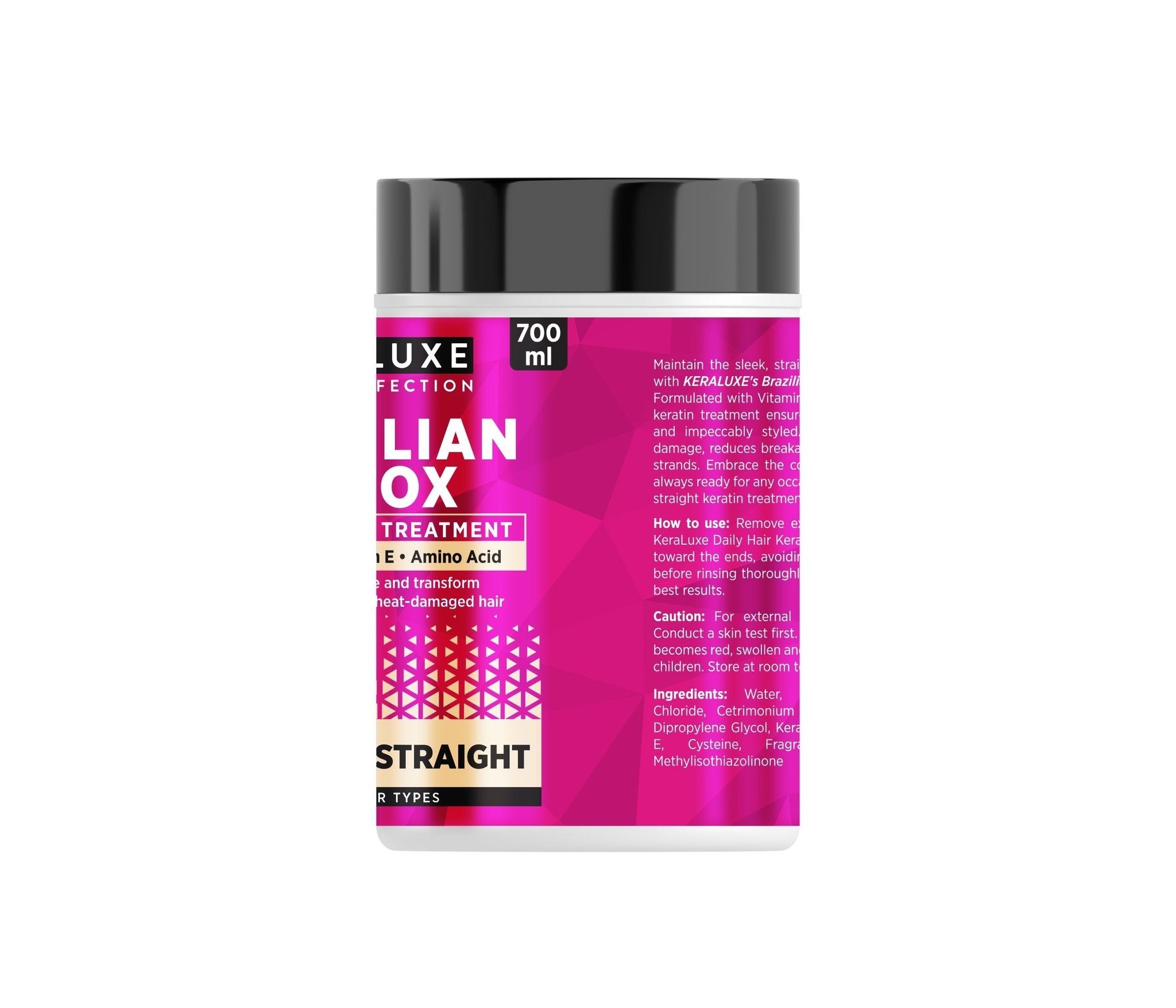 KERA LUXE Salon Perfection Brazillian Botox Daily Keratin Treatment Rebond Straight 700ml