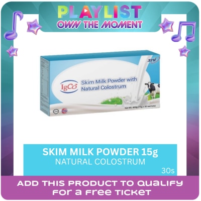 IGCO - IGCO Skim Milk Powder With Natural Colustrum 450g (15g x 30 sachets)