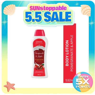 WATSONS - Watsons Pomegranate & Apple Invigorating Body Lotion 532Ml
