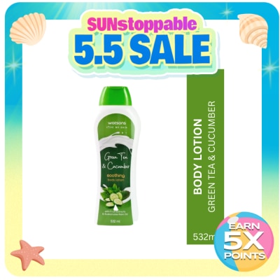 WATSONS - Watsons Green Tea & Cucumber Soothing Body Lotion 532Ml