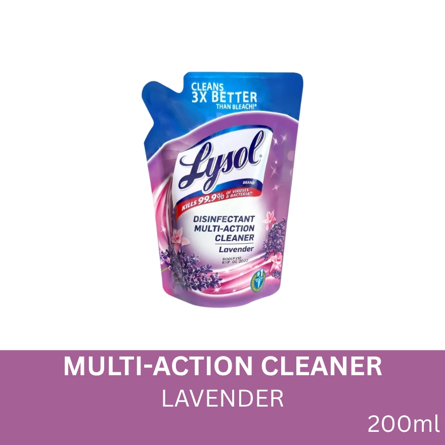 LYSOL Multi-Action Cleaner Lavender 200mL