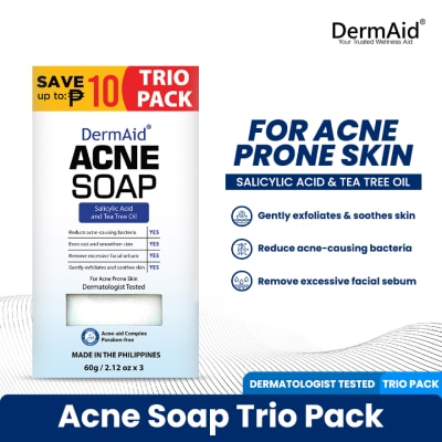 DERMAID DERMAID Acne Soap Trio Pack 60g 3s