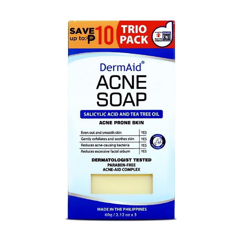 DERMAID Acne Soap Trio Pack 60g 3s