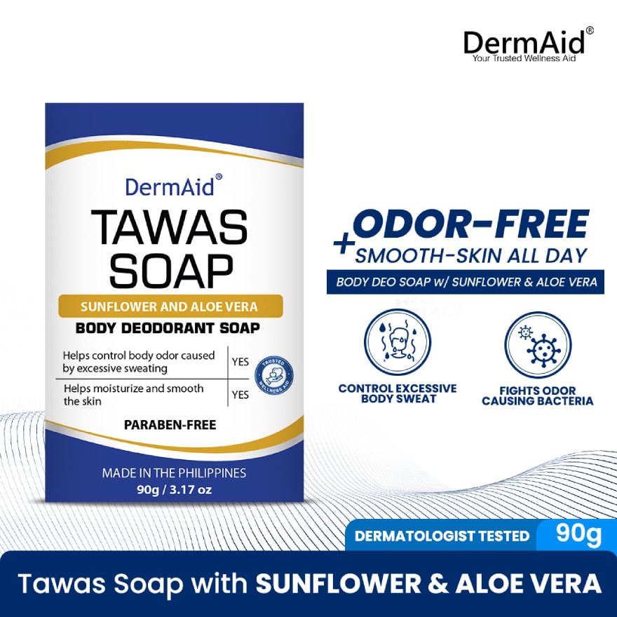 DERMAID Tawas Soap Sunflower And Aloe Vera 90g