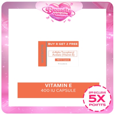 WATSONS GENERICS - WATSONS Vitamin E 400IU 8+2 Capsules