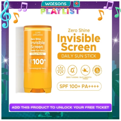 LUXE ORGANIX LUXE ORGANIX Zero Shine Invisible Screen Daily Sun Stick SPF 100 17g