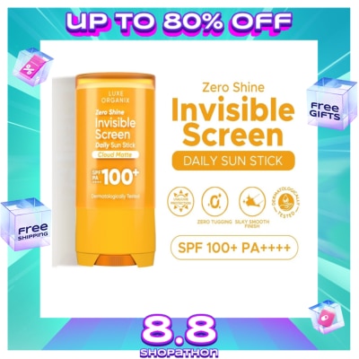 LUXE ORGANIX LUXE ORGANIX Zero Shine Invisible Screen Daily Sun Stick SPF 100 17g