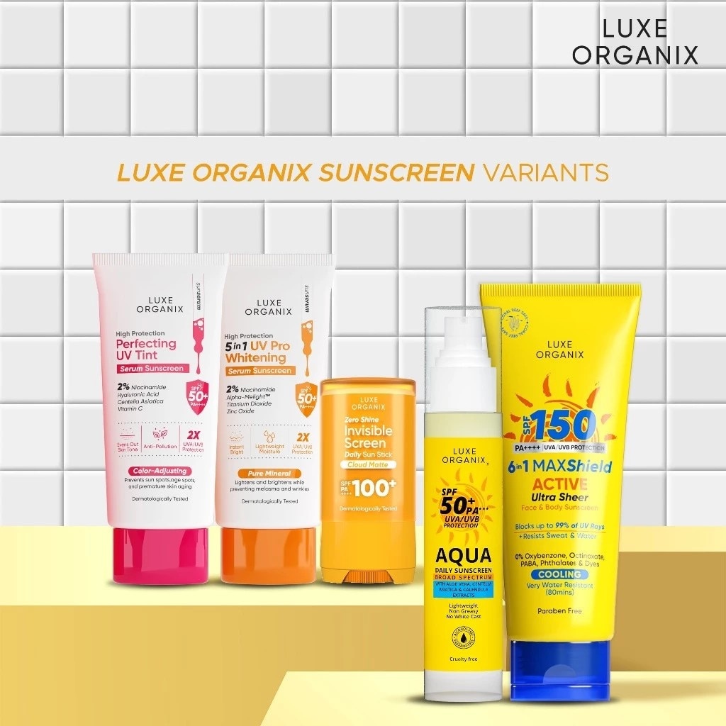 LUXE ORGANIX Zero Shine Invisible Screen Daily Sun Stick SPF100 17g