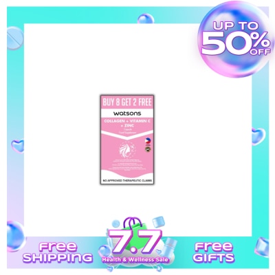 WATSONS WATSONS Collagen + Vitamin C + Zinc 8+2 Capsules